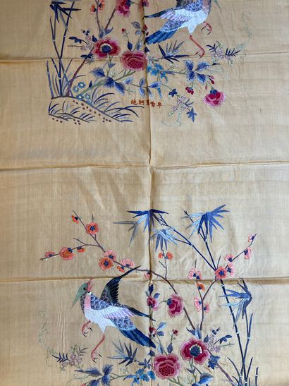 CHINE, Canton - XXe siècle.
Set of ten rectangular...