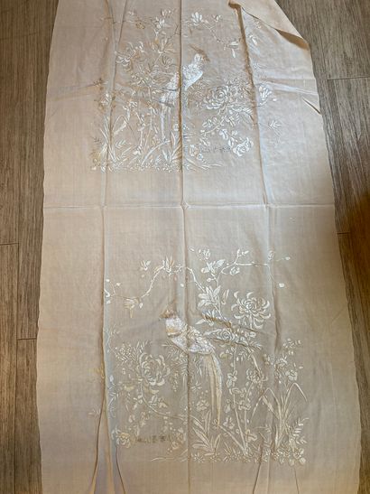 CHINE, Canton - XXe siècle.
Set of ten rectangular...