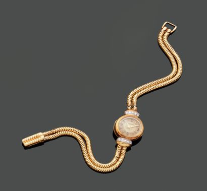 Ladies' wristwatch in 18K (750) yellow gold,...