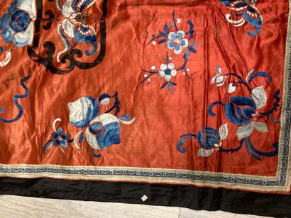 CHINE - Vers 1900.
Set of two large door...