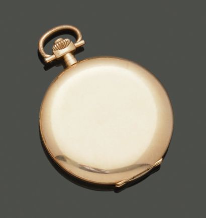 Watch in 14K yellow gold (585), the case...