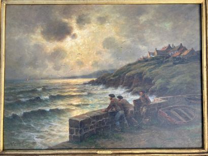 Georges MARONIEZ (1865-1933) : BORD DE MER...
