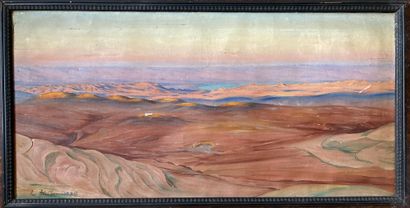 Ludwig BLUM (1891-1974) : PAYSAGE DE PALESTINE,...