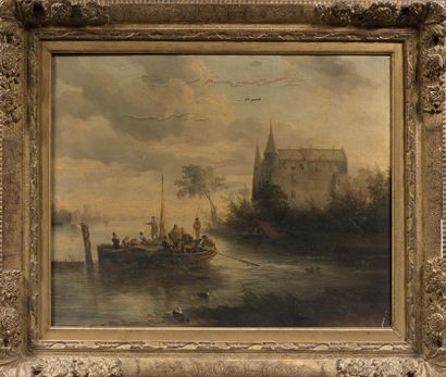 ENGLISH SCHOOL OF THE XIXth CENTURY: CHATEAU...