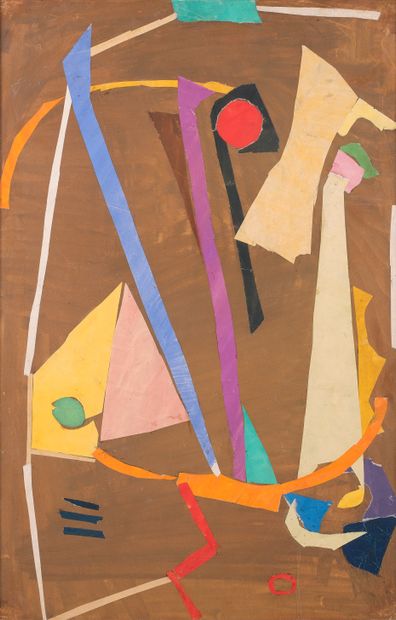 André LANSKOY (1902-1976) attribué à : COMPOSITION....