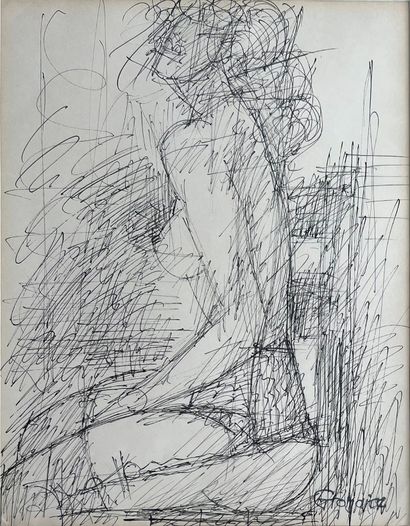 Marcel GROMAIRE (1892-1971) : MODELE ASSIS...