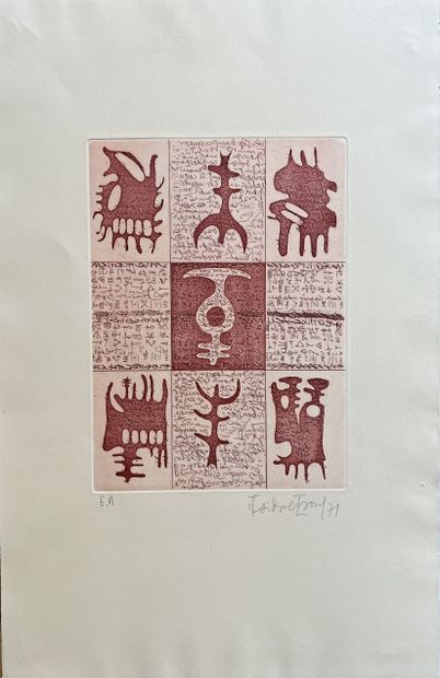 Isidore ISOU (1925-2007) : SIGNES ET FIGURES,...