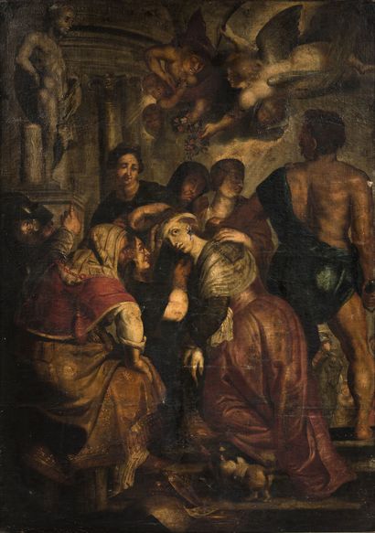 Ecole FRANCAISE du XVIIIe siècle : MARTYRE...