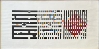 Yaacov AGAAM (né en 1928) : SANS TITRE. Sérigraphie,...