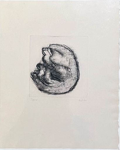 Jean FAUTRIER (1898-1964) :
PETIT TORSE VIOLET,...