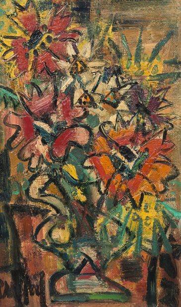 GEN PAUL (1895-1975) : FLEURS DANS UN VASE....