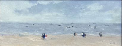 Gaston SEBIRE (1920-2001) : BORD DE MER....