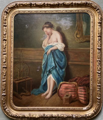 19th century FRENCH SCHOOL: ALLEGORY OF LOVE....