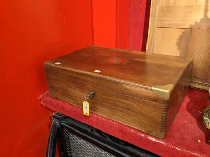 Household chest in mahogany, the spandrels...