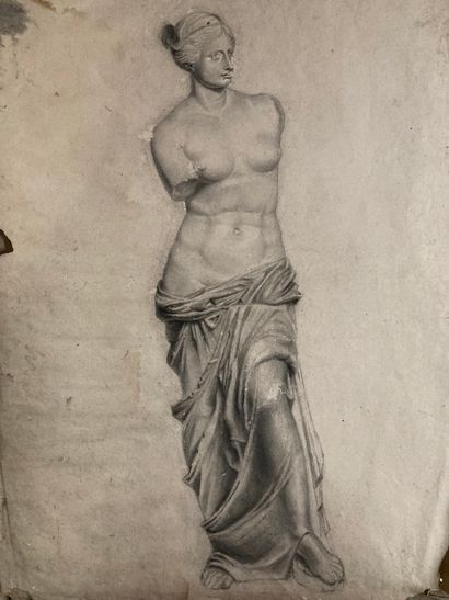 Drawing box containing a set of engravings...