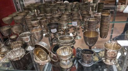 Strong set of stemmed glasses or goblets...