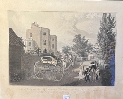 Pair of color engravings 
