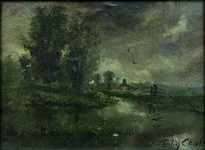 E. MARTIN CHARLES *** (XIXth century) : LAKE...