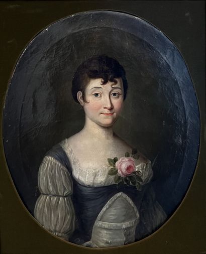 19th century FRENCH SCHOOL: PORTRAIT OF A...