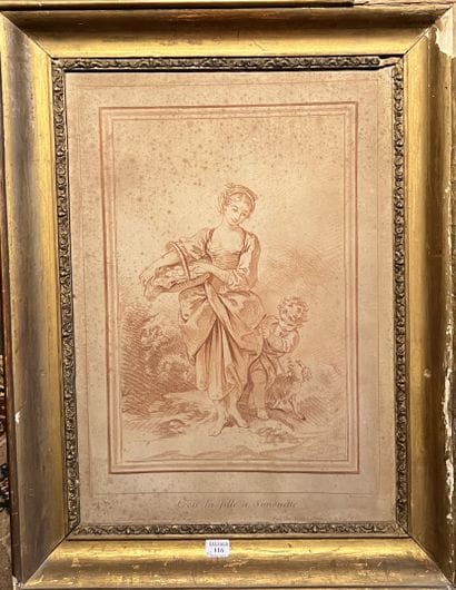 After François BOUCHER, DEMARTEAU engraver...