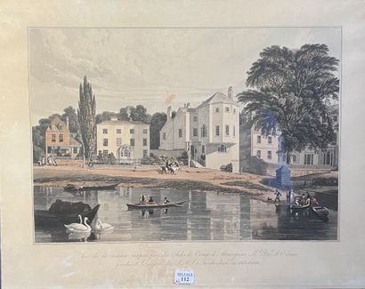 Pair of color engravings 