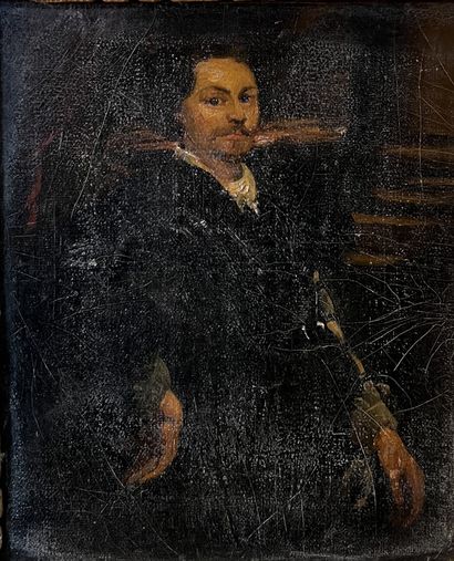 19th century FRENCH SCHOOL: PORTRAIT OF A...