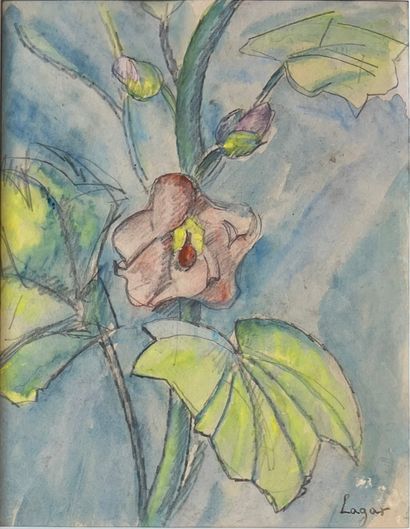 Celso LAGAR (1891-1966): GRIMPING FLOWERS....