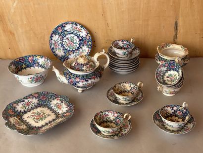Part of a Minton earthenware tea service...