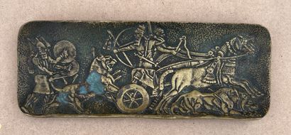 House MAX LE VERRIER. Oblong bronze pocket...