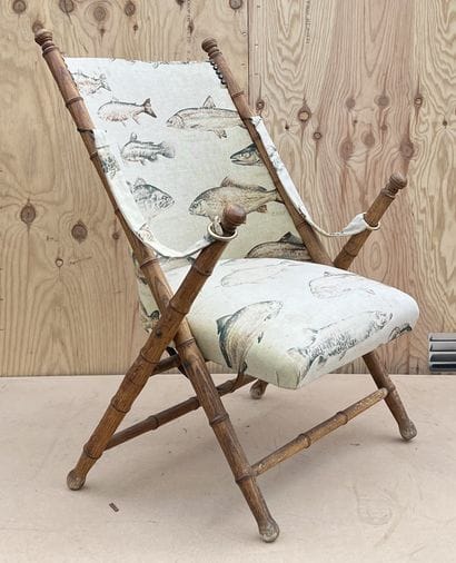 Natural wood armchair in the imitation of...