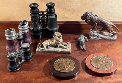 Mannette: pairs of binoculars, bronze medals,...