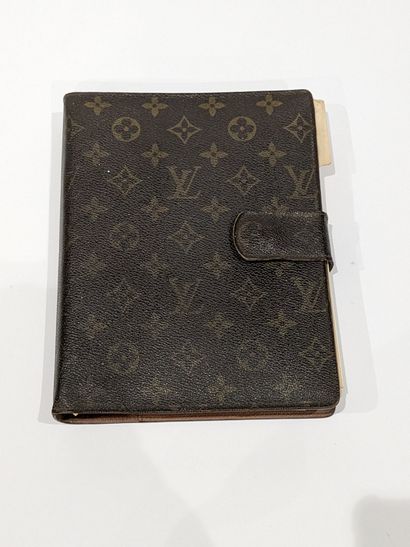 Louis VUITTON. Diary cover in Monogram® canvas....