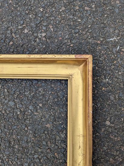 Set of gilded or redecorated wood frames,...