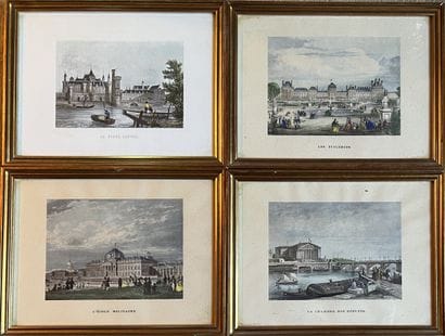 Suite of four heightened lithographs on the...