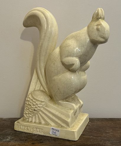 Charles LEMANCEAU (1905-1980). Squirrel in...