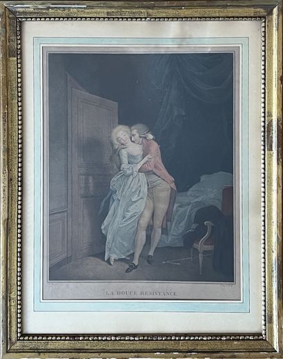 D'après BOILLY. Deux retirages en couleurs...