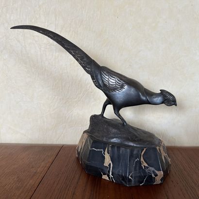 Irénée ROCHARD (1906-1984). FAISAN. Sculpture...