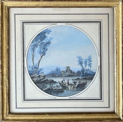 Ecole FRANCAISE dans le goût du XVIIIe :...