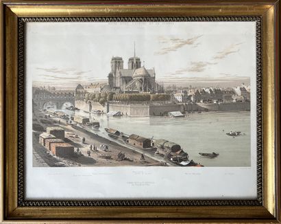 Deux gravures encadrées sous verre 
