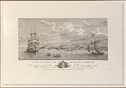 Paire de gravures en noir. 