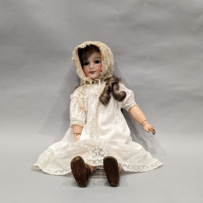 Doll, porcelain head marked in hollow 23...