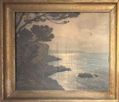 Set of three lithographs : - CLAIR DE LUNE...