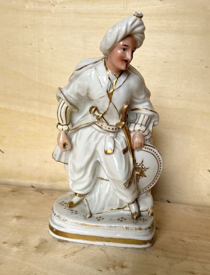 Paris, 19th century. Inkwell in white porcelain...