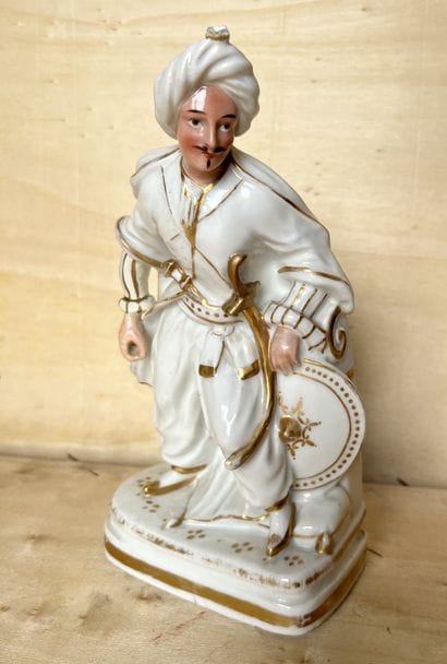 Paris, 19th century. Inkwell in white porcelain...