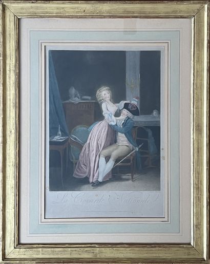 D'après BOILLY. Deux retirages en couleurs...