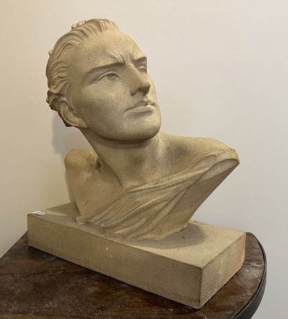 DE RONNENS (XXth century). Bust of a man....