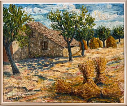 Jean RONCAJOLO (XXe siècle) : UNE FERME A...