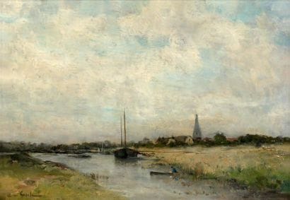 Alfred CASILE (1848-1909)
PAYSAGE. Huile...