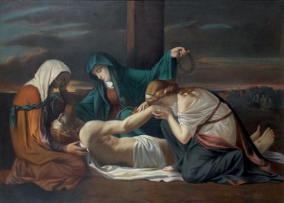 Louis MAGRE
LA DEPOSITION DU CHRIST. Pastel,...