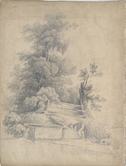 19th century FRENCH SCHOOL: - GONDOLE TOWING...